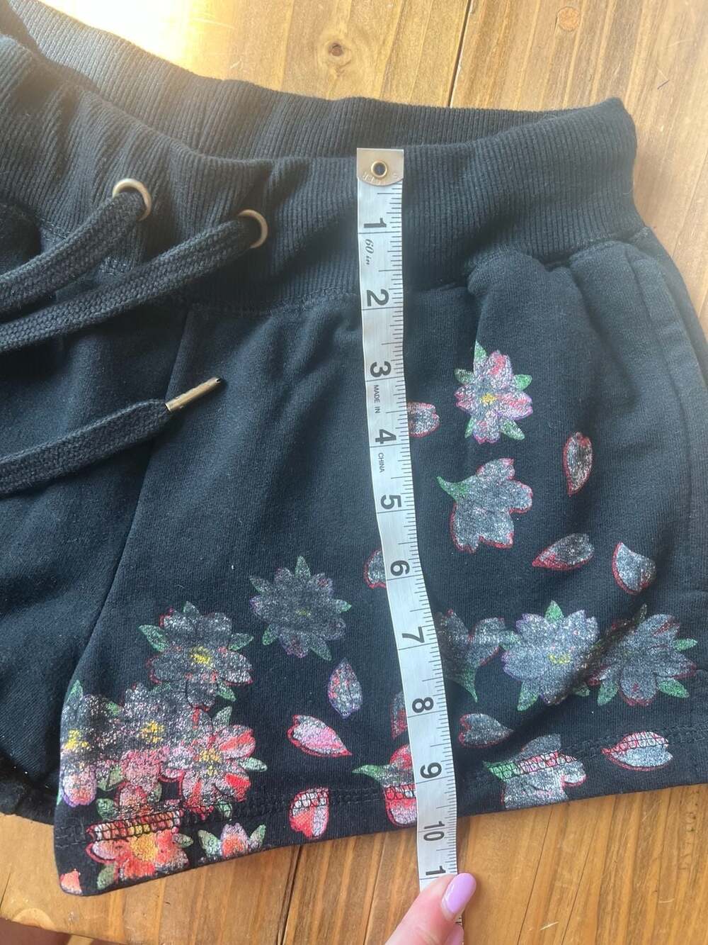 Ed Hardy Phoenix Y2K Black Fleece Sweat Shorts - Picture 7 of 8
